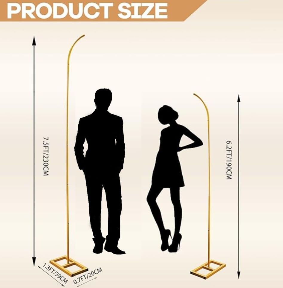 Balloon Arch Kit, Balloon Arch Stand Set of 2 with Metal Square Base Balloon …