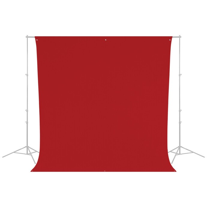 Westcott Wrinkle-Resistant Backdrop – Scarlet Red (9ft x 10ft)