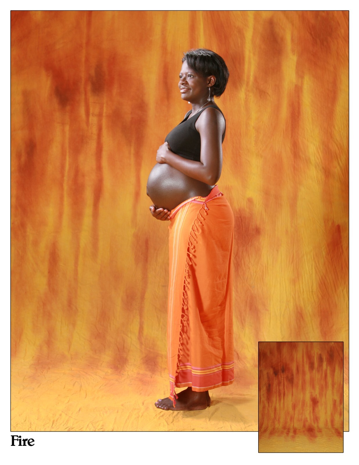 Fire muslin backdrop 10×20 with grummets