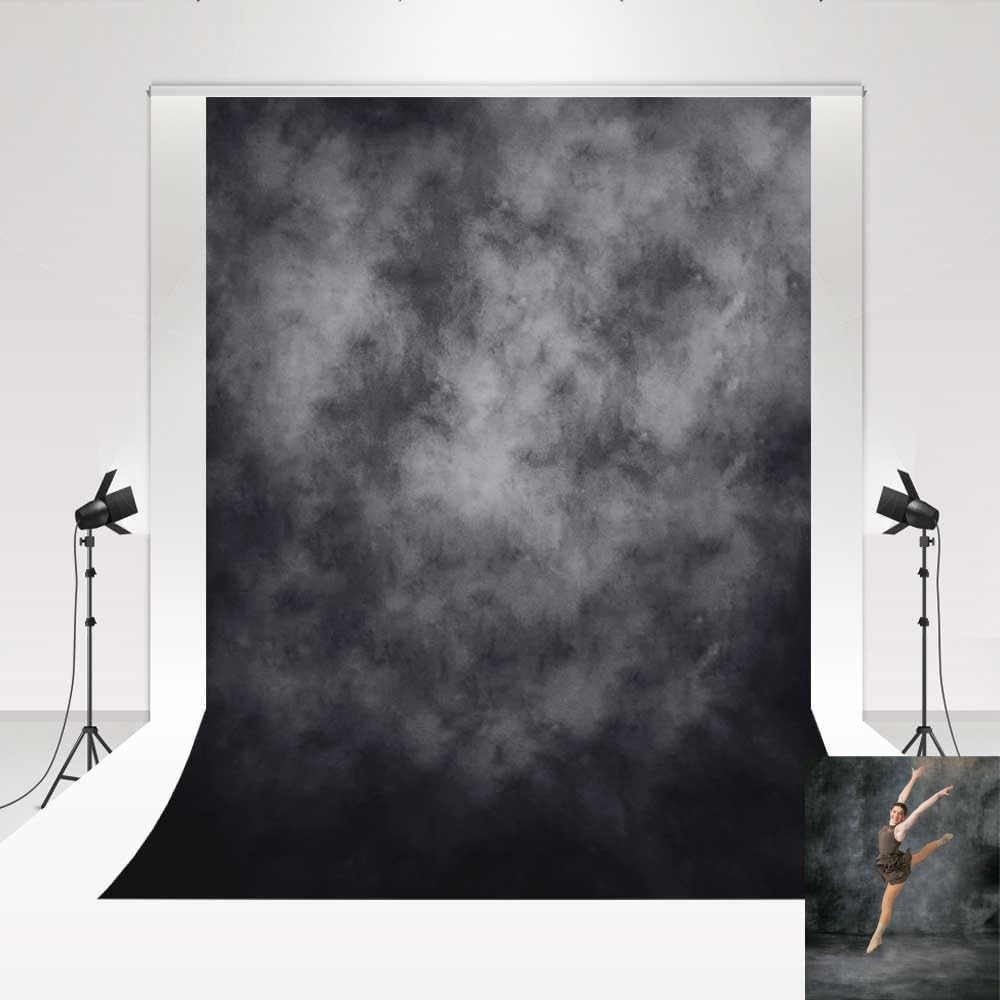 5x7ft/1.5×2.2m Medium Grey Portrait Backdrop Texture Fabric Photography Studio