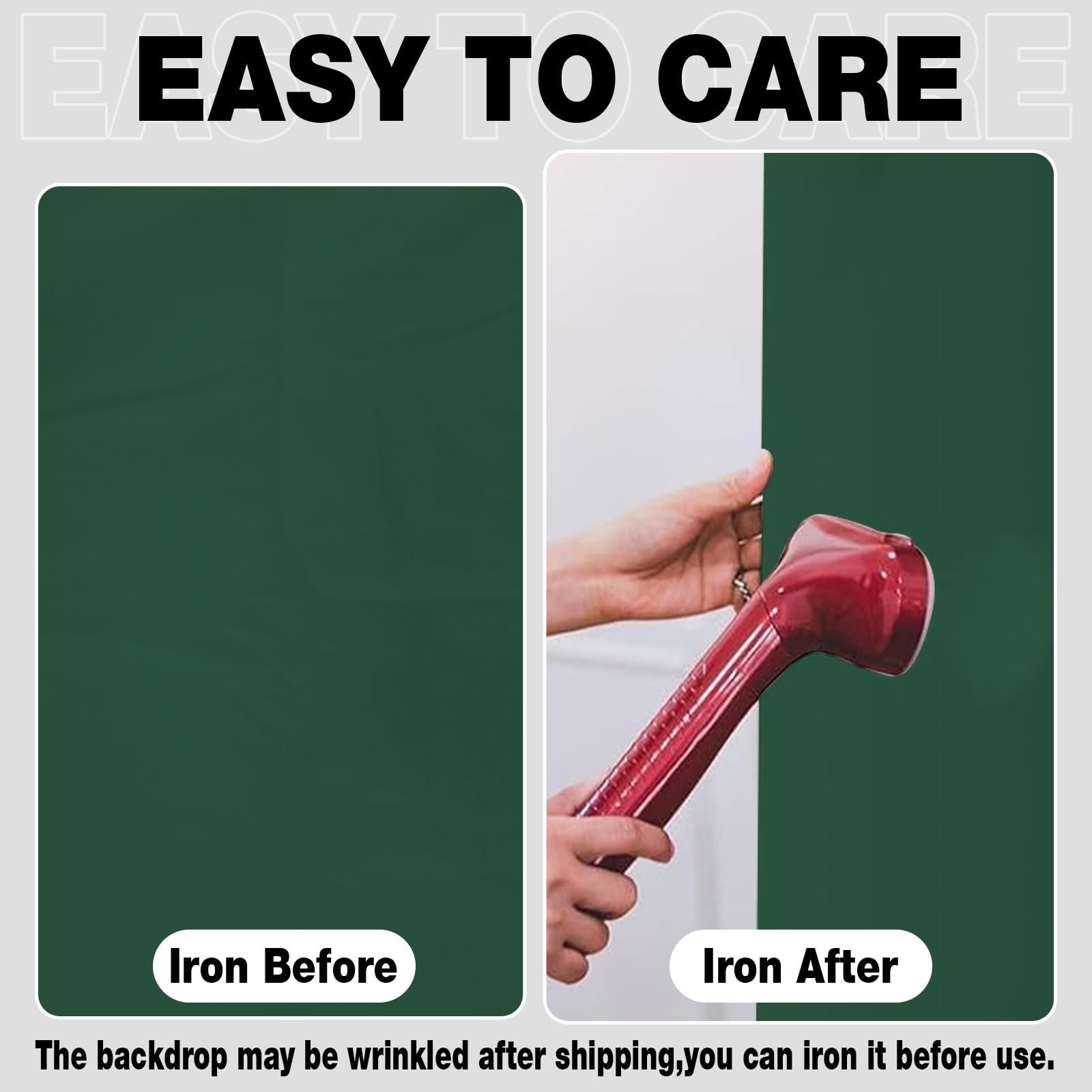 Deep Green Photo Backdrop Seamless Fabric Photography Background 8×10 FT