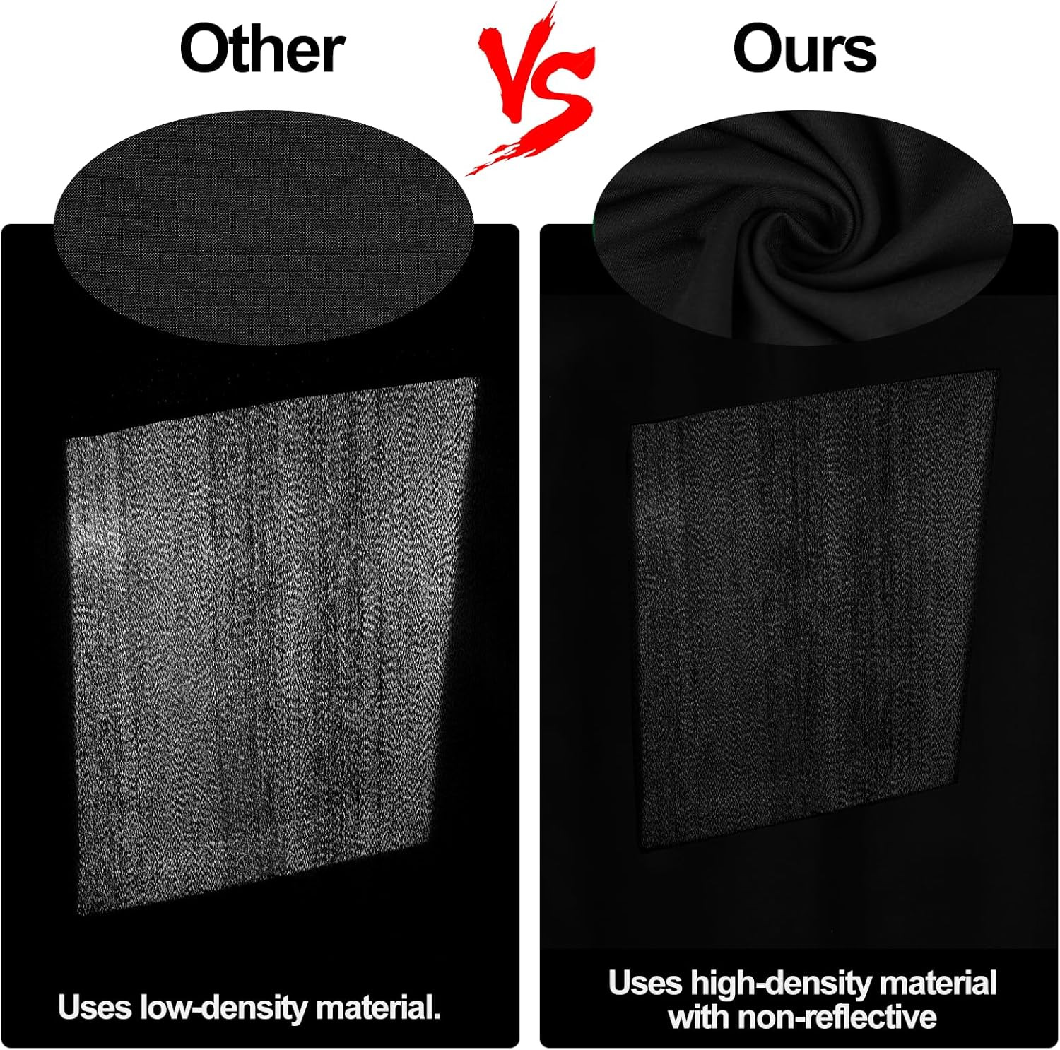 8.5x10ft Black Photo Backdrop Curtain Non Reflective Polyester Studio Screen