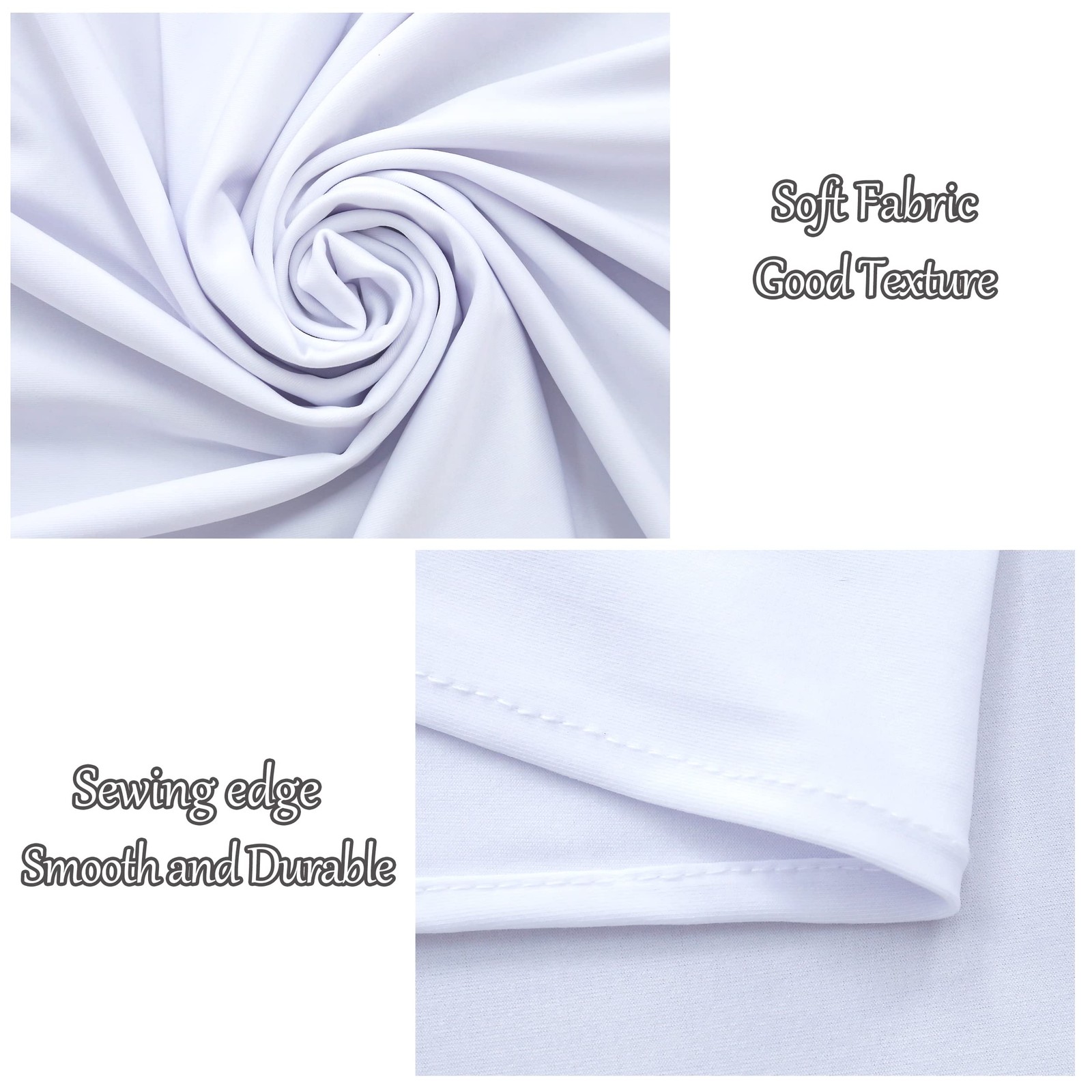 10x10FT White Backdrop Curtains for Parties – 5x10FT 2pcs,