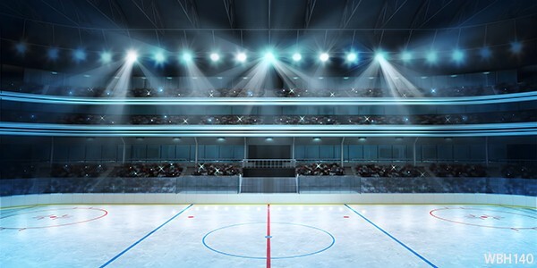 20’x10’CP Ice Hockey Stadium Scenic Microfiber Fabric background backdrop WBH140