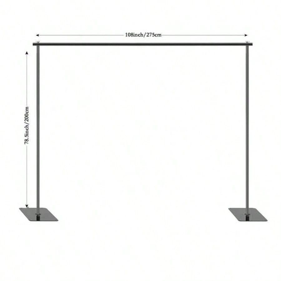 10×6.5ft Photo Backdrop Stand, Adjustable Projector Screen Support