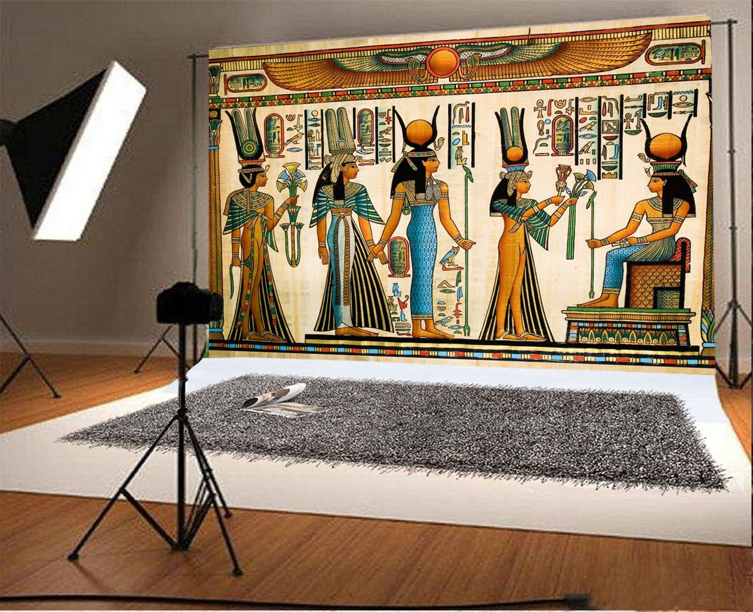 5X3Ft Gods of Egypt Backdrop for Photography Egyptian Decor Ancient Egyptian Myt