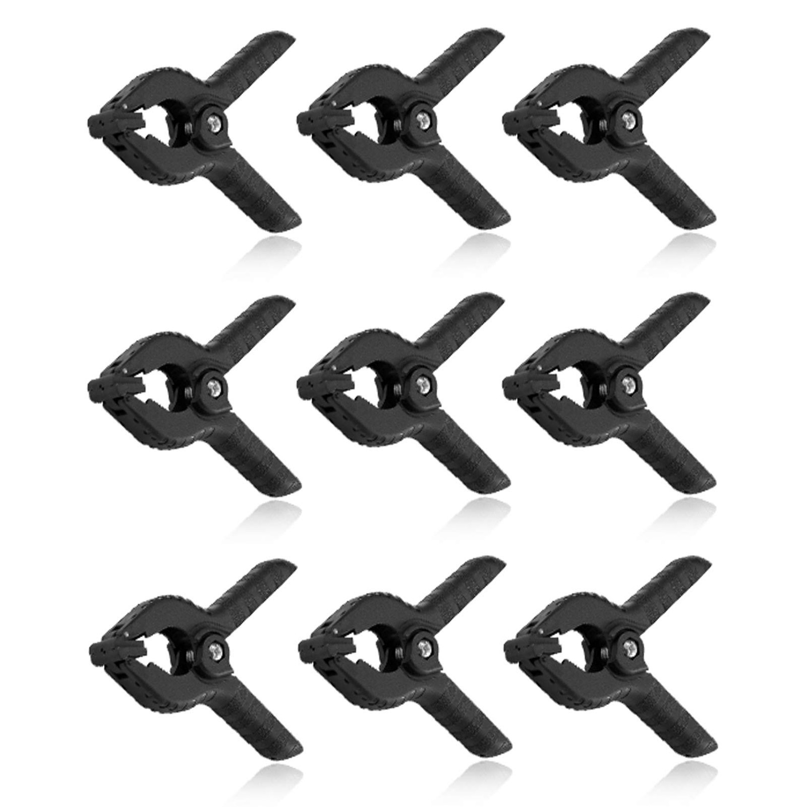 4.5 inch Heavy Duty Muslin Clamps Clips 9 Pack for Photo Studio Backdrops Bac…