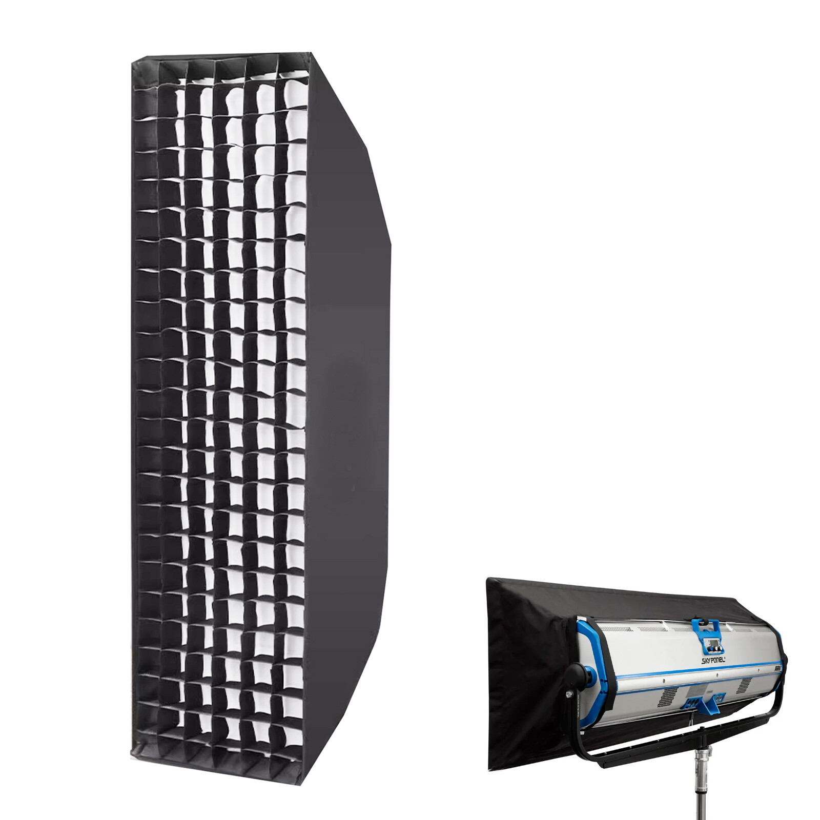 KinoSun Softbox & Grid rectangle 150x60cm SnapBag for Arri SkyPanel S120