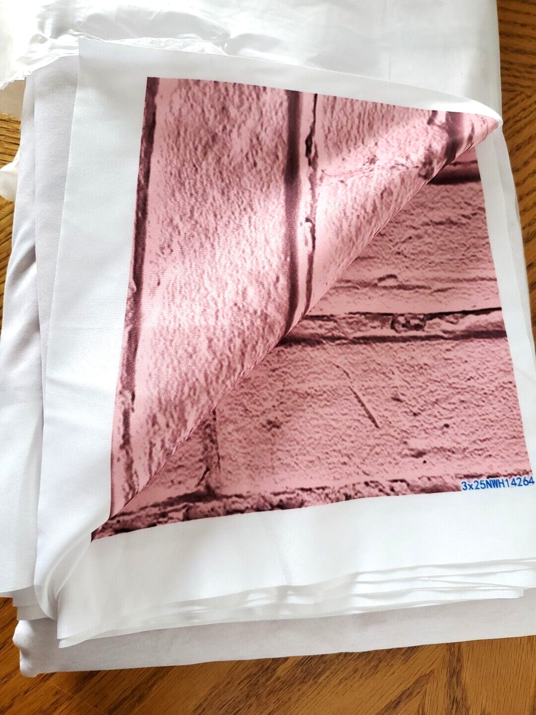 LFEEY 10 Ft x 8 Ft Pink Brick Photo Backdrop~ Non Glare ~ Matte Finish