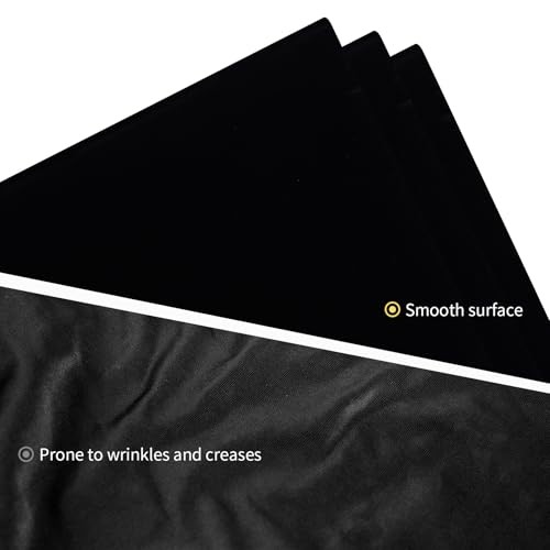 Product Photography Backdrops – Light-Absorption Black Flocked Black and White