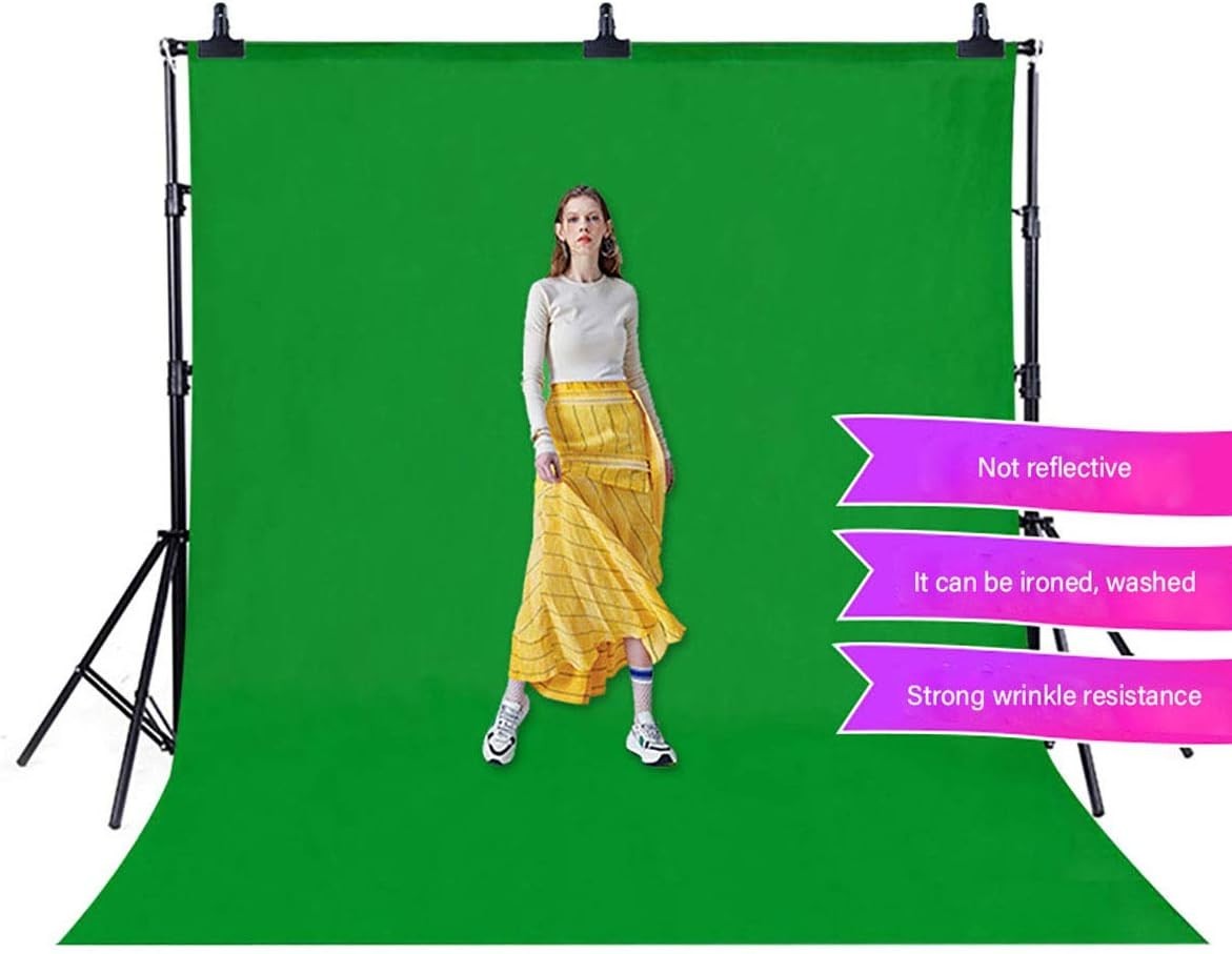 Professional 5x7ft Green Screen Backdrop with Pole Pocket – Perfect for Creators