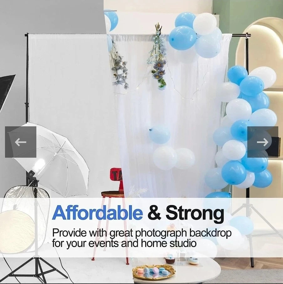 Backdrop Stand 10x7ft(WxH) Photo Studio Adjustable Background Stand Support