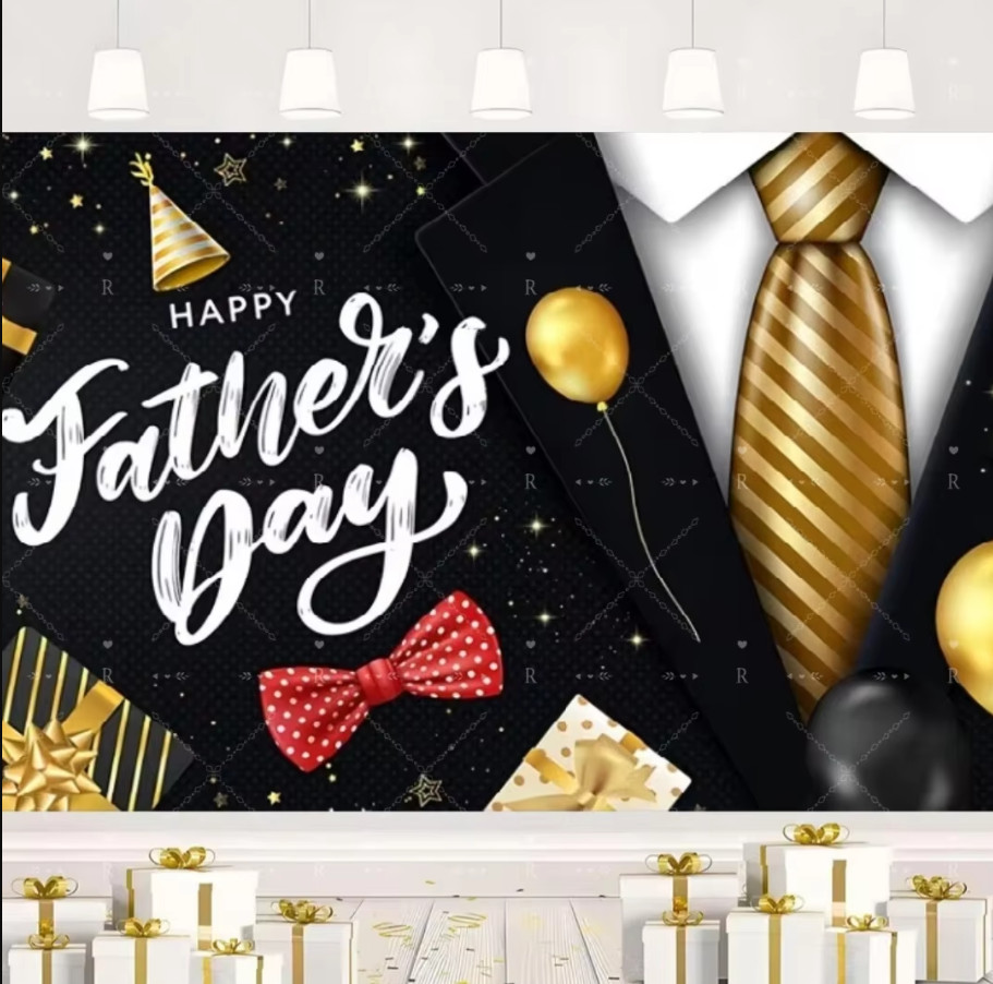 Happy Father’s Day Backdrop Banner Feliz Dia Del Photo Background Padre Party