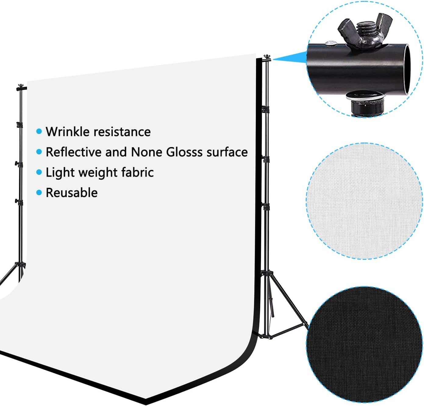10 x 8.5 ft Photography Photo Video Studio Background Stand Support Kit
