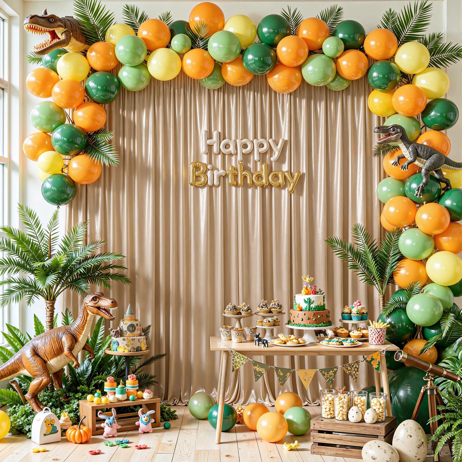 40x10ft Champagne Gold Glitter Backdrop W5 x H10′(8 Panels),