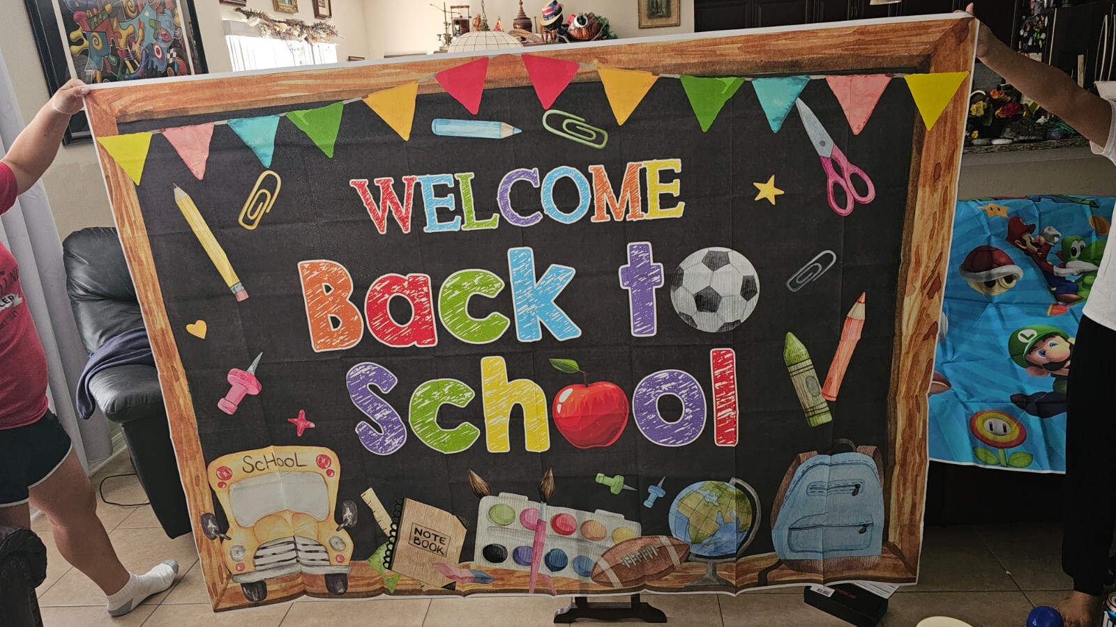 Welcome Back to School Photography Background – 82″ X 60″