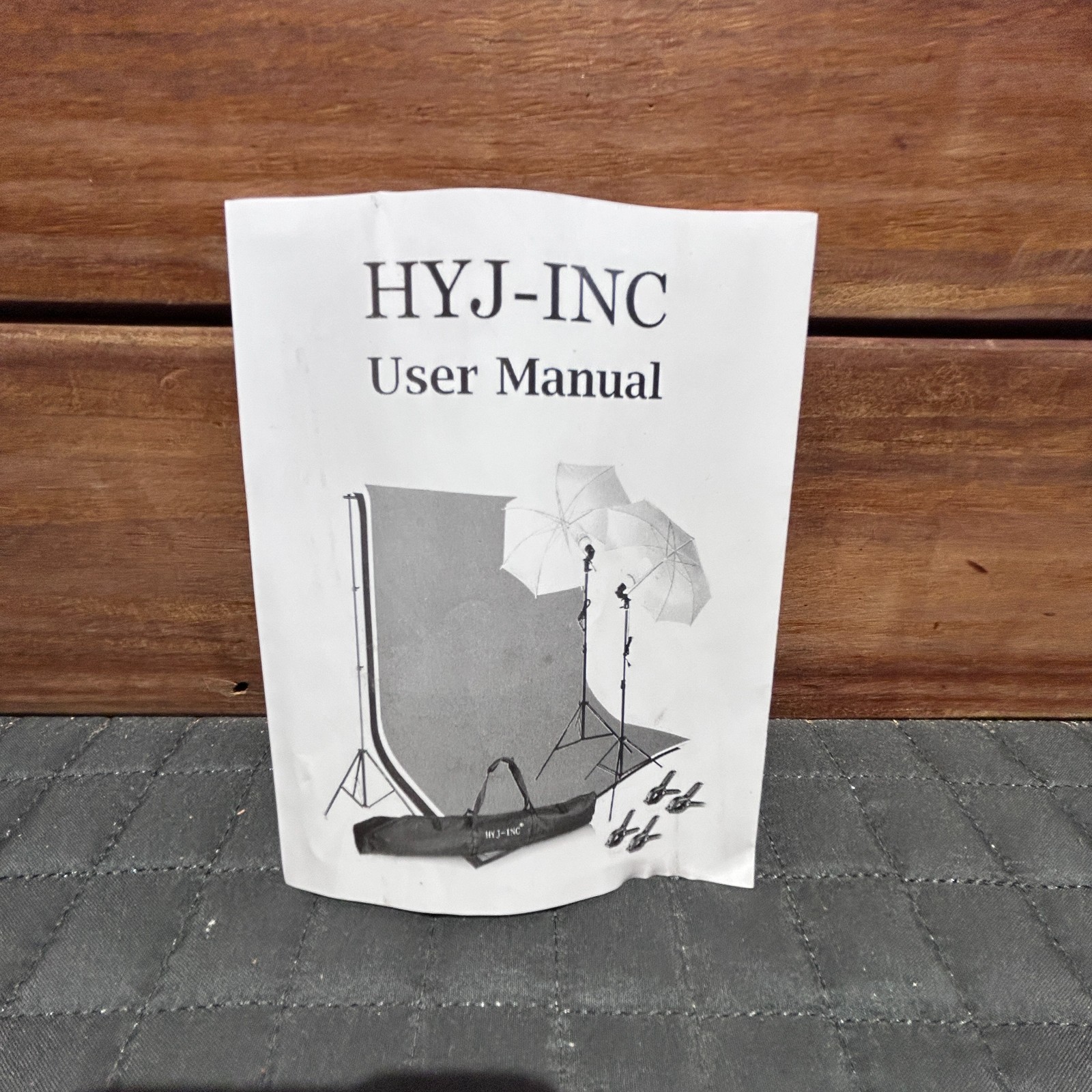 HYJ-INC Photo Video Studio Stand and Backdrop(Green, White, Black) in box