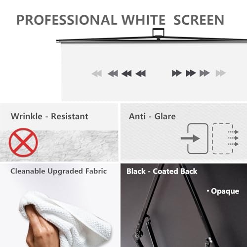 【Easy Set Up】 59.8 x 82.7in Collapsible Standard (59.8 x 82.7in) White