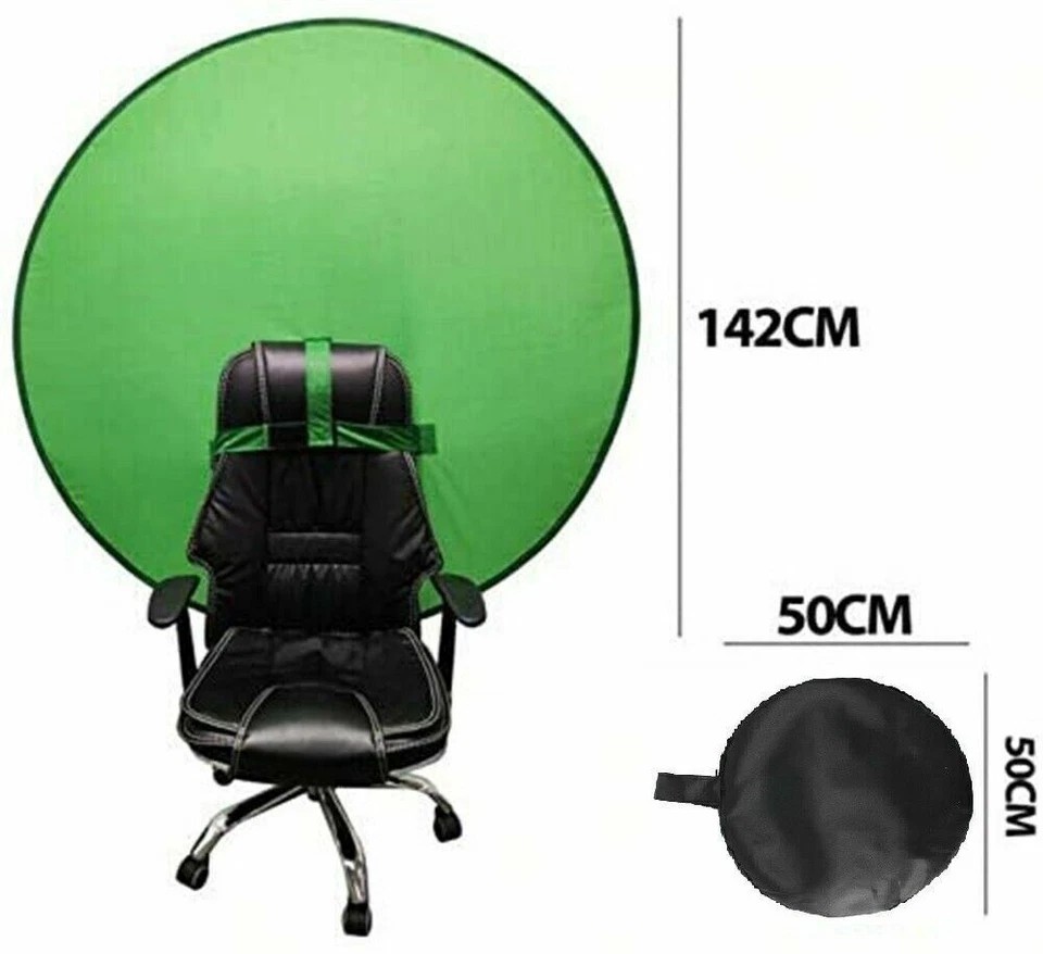56inch Round Green Screen Backdrop Photography Background for Photo Video Studio