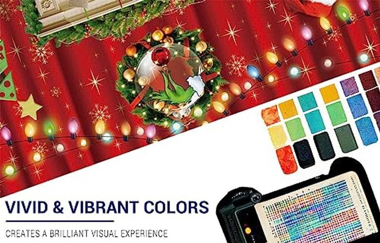 7x5ft Cartoon Stole Christmas Fireplace Backdrop for Winter Party