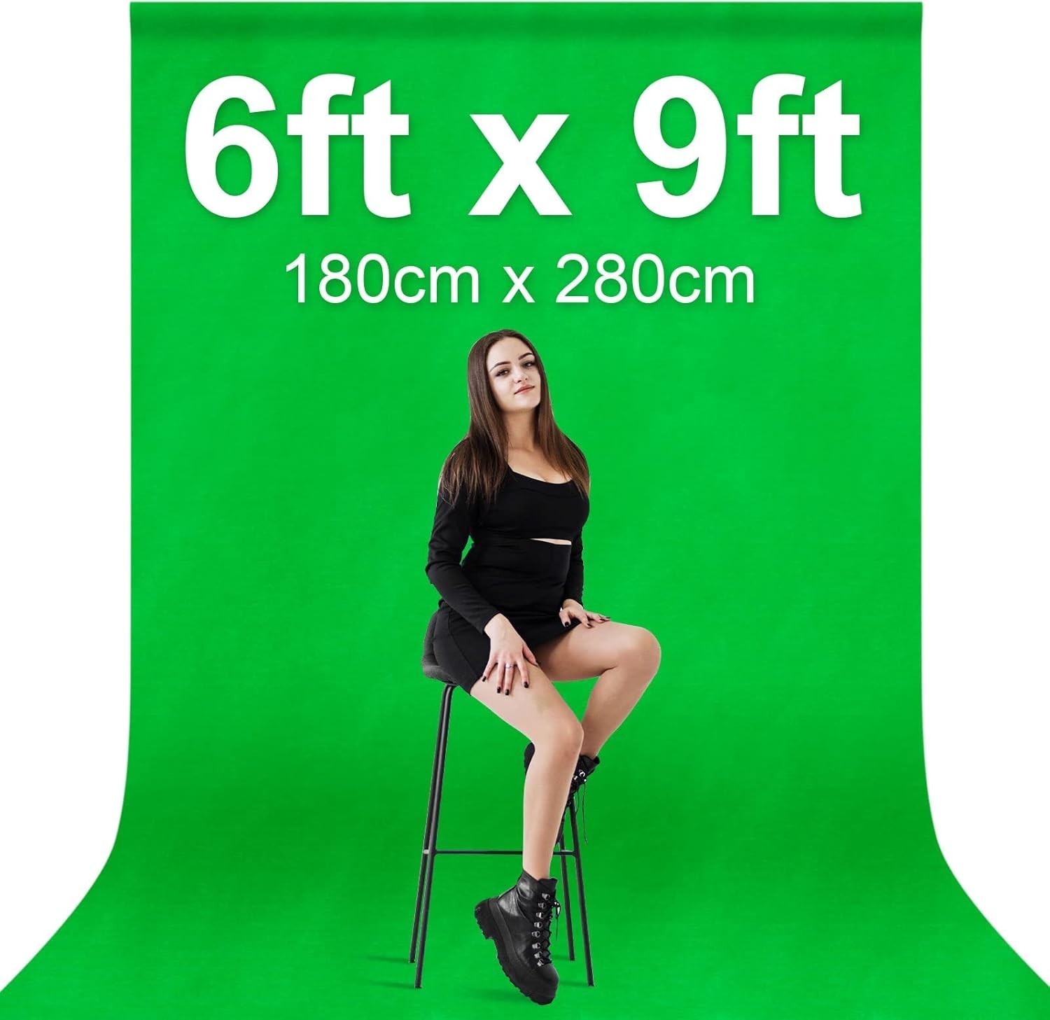 Durable 6×9 Ft Green Screen for Professional Quality Video Streaming & Shooting