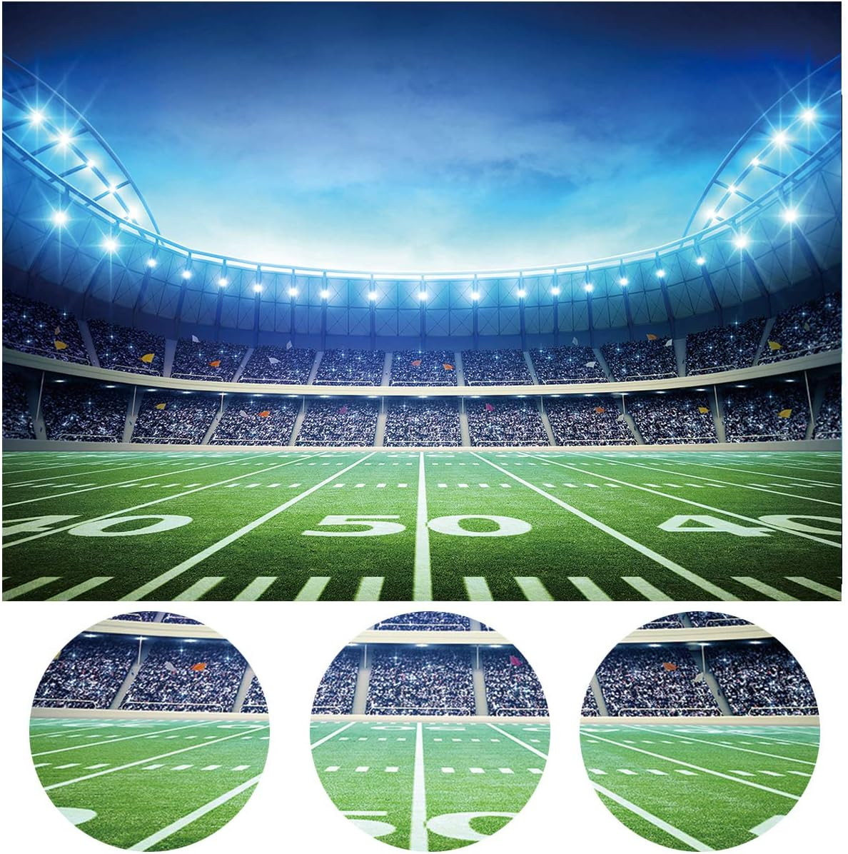 Football Field Backdrop Super Backdrops for Photography Sports Themed Party Deco