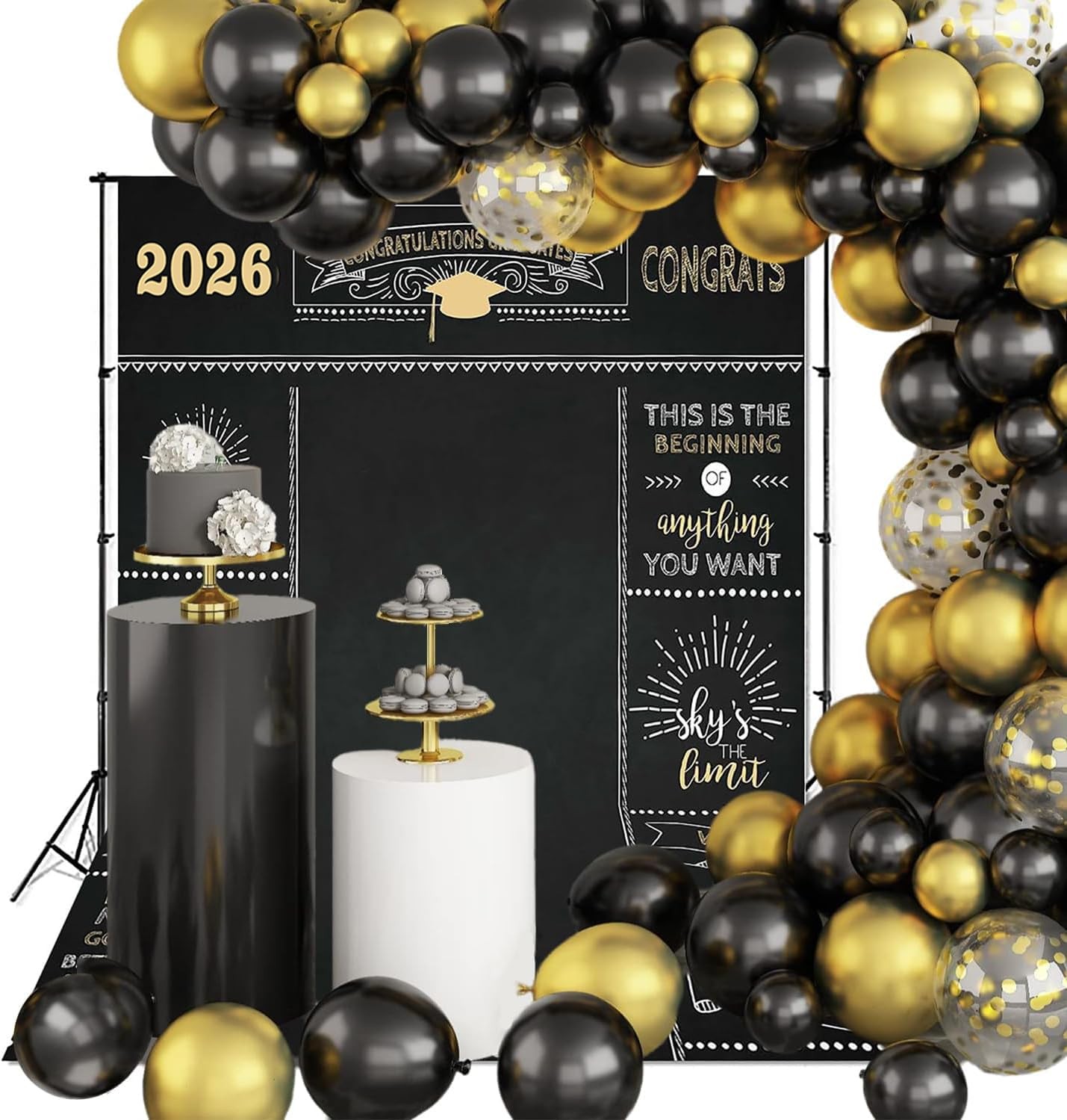 6x8ft Graduation Backdrop 2025 Party Photo Background Congrats Graduates