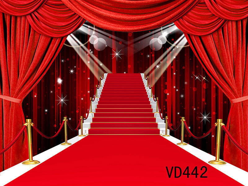 Solid Color Stage Fairy Tale Vinyl Studio Backdrop Background Photography