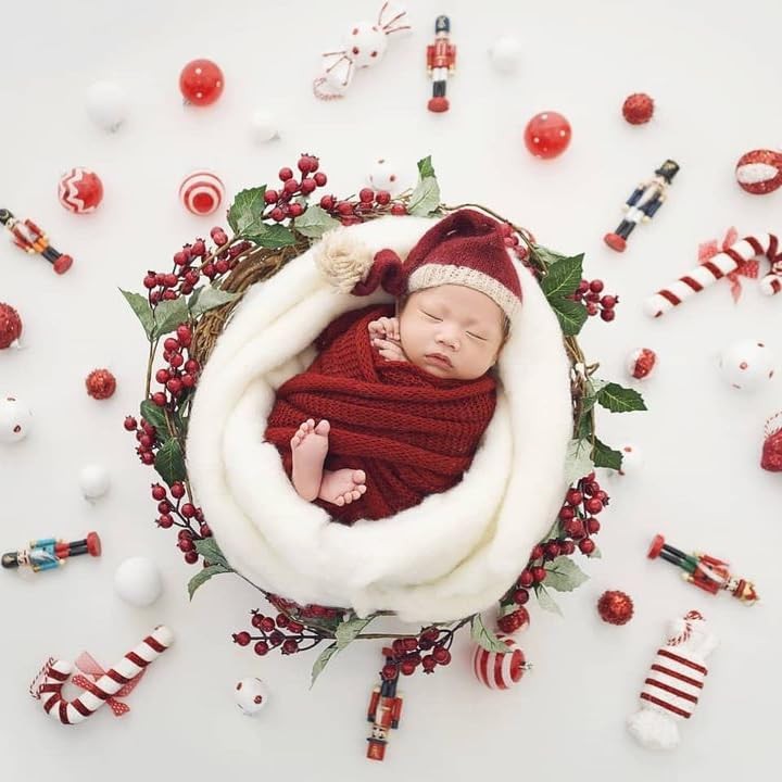 Newborn Photography Props – 6pcs Baby Photoshoot Props, Adjustable Photograph…