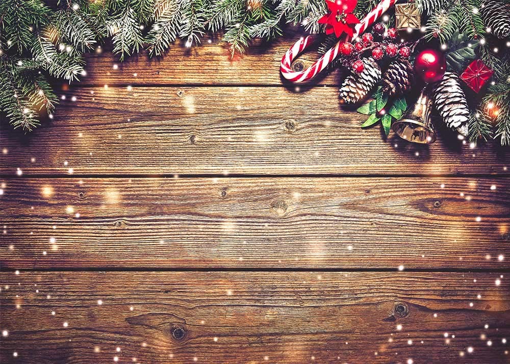 Winter Snowflake Gold Glitter Christmas Wooden Wall Holiday Photo Background …