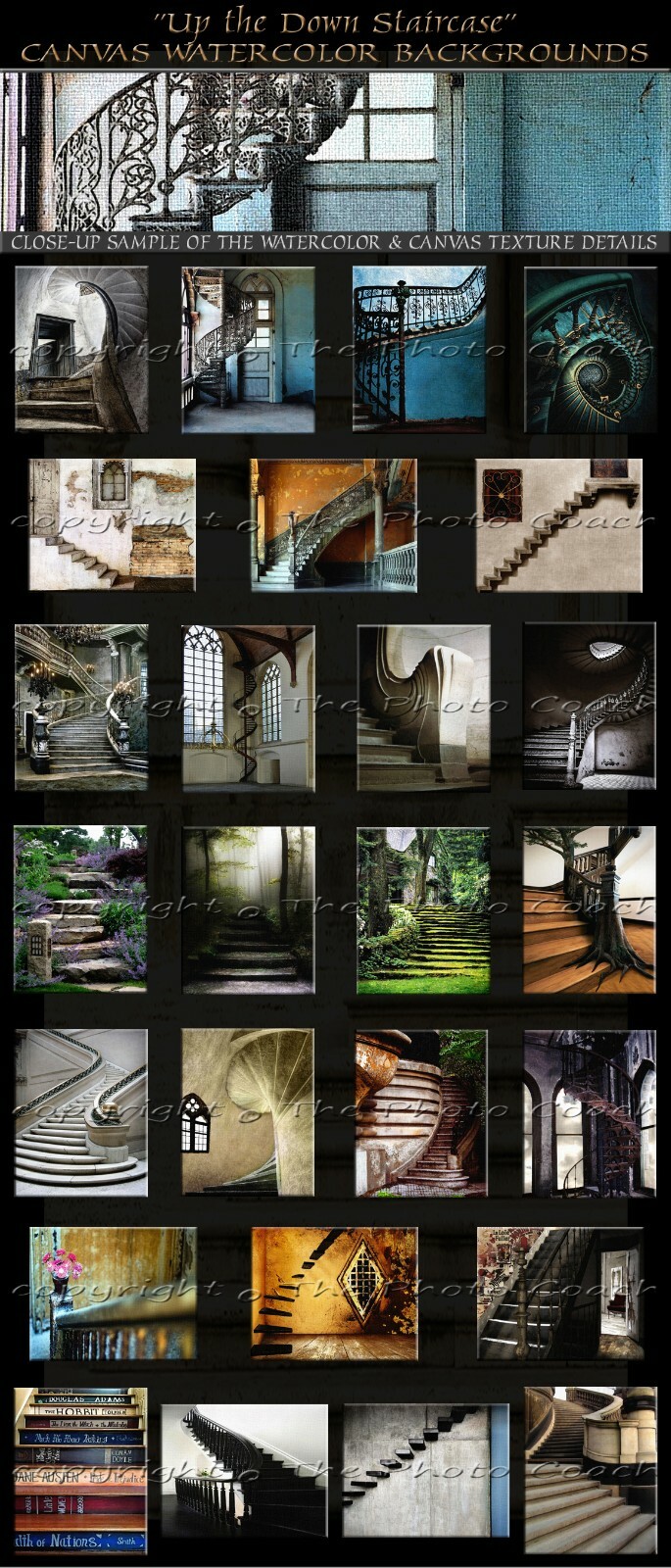 Digital Backdrops Photography Backgrounds A Best Seller Stair Case Collection 1L
