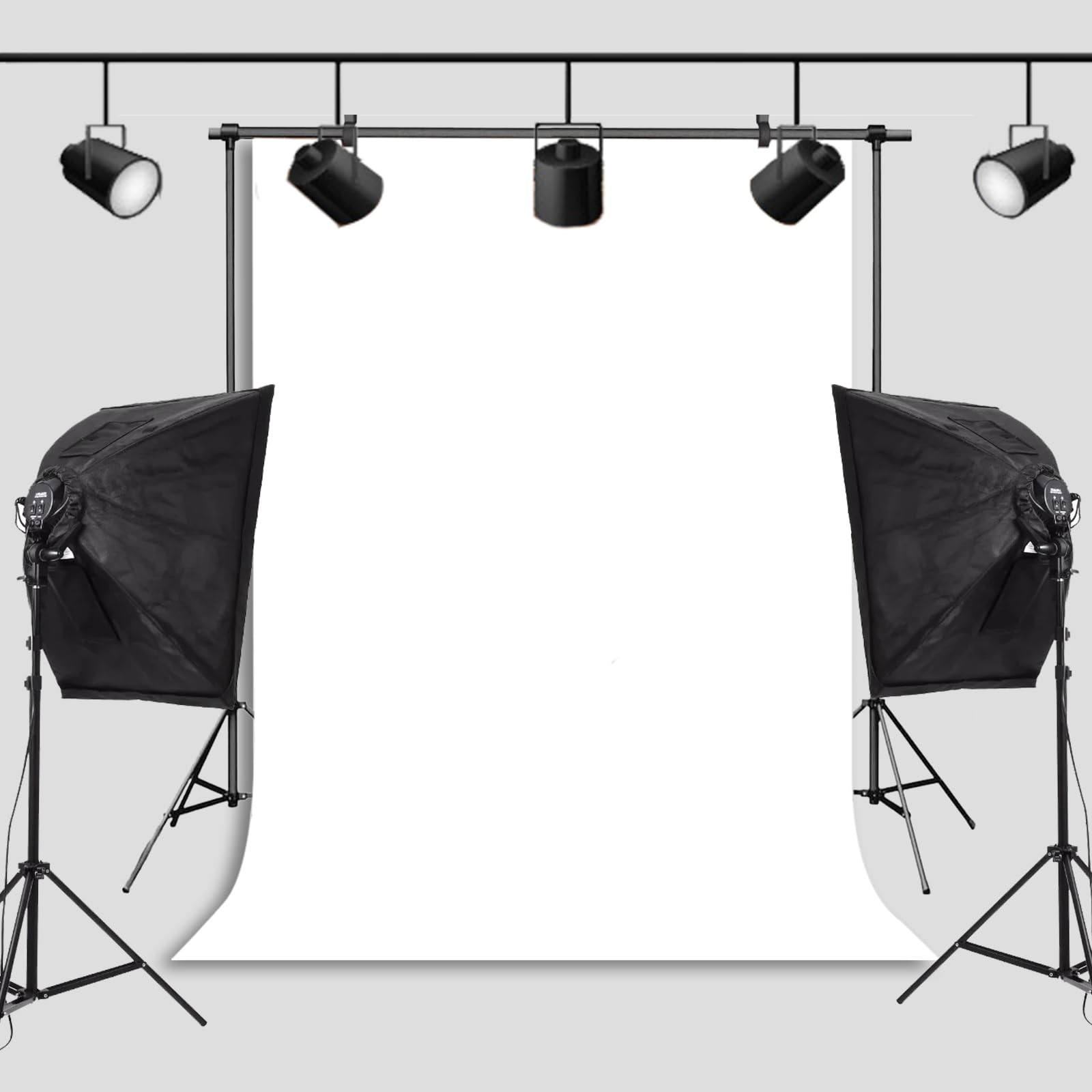 Pksoiil White Backdrop Background for Photography Photo Booth 5x7FT,