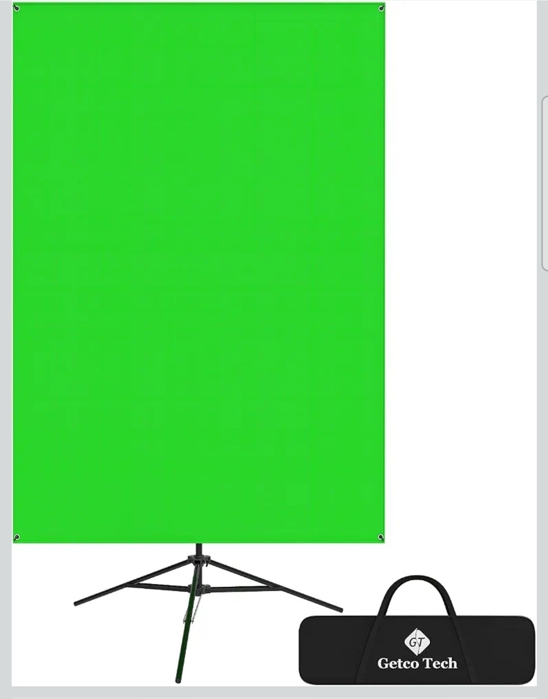 Green Screen Backdrop 84″ Portable Photography Video Background Stand Kit