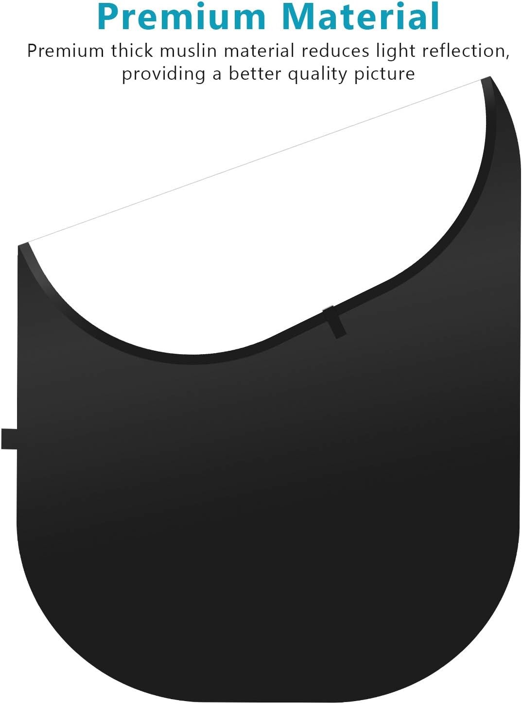 5x7ft/1.5x2m Chromakey Foldable Backdrop W/ Stand 8.5ft/2.6m 2-in-1 Reversible