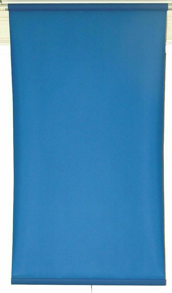 BLUE 2.5’X5′ Wall/Ceiling Mounted Rollup Background System ID Photos Headshots