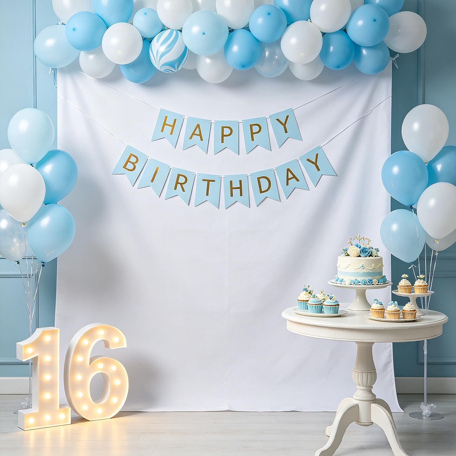 White Photography Backdrop Curtain 8×10 FT Studio Photo Background Screen