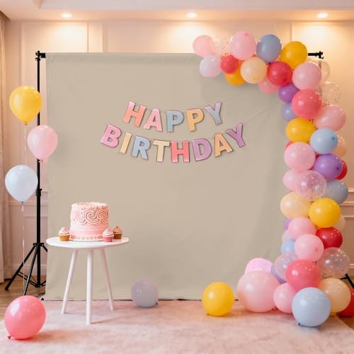 Screen Backdrop Photography Background Meeting Photo Studio 5x7ft Beige