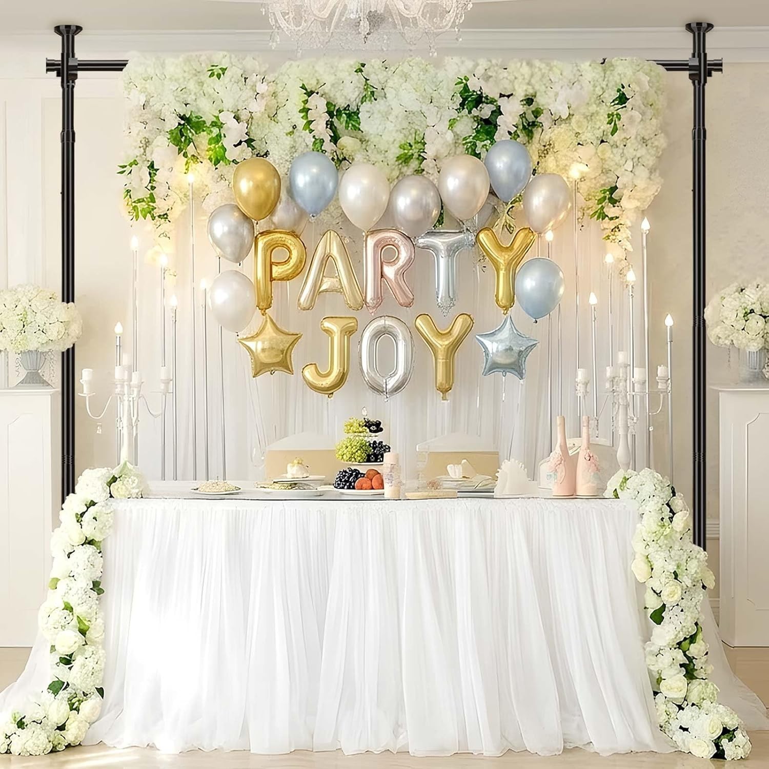 Heavy Duty Photography Backdrop Stand 35-100W 43-120H Adjustable Black