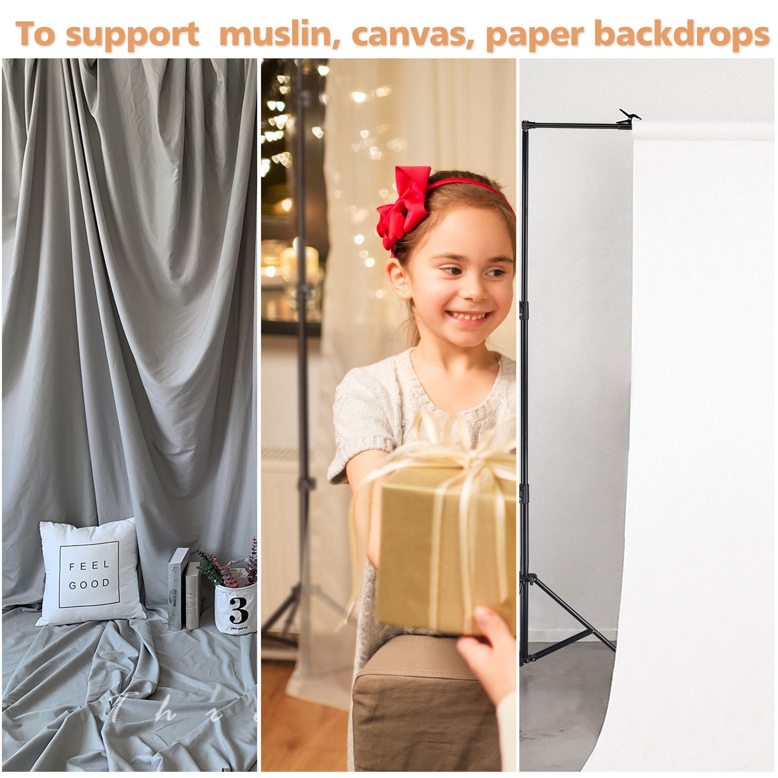 9.5x10Ft Photo Backdrop Stand Tripod Crossbar Background Support System Studio