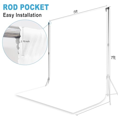 Backdrop for Photoshoot, Professional Photo Backdrop Background 5X7 FT White