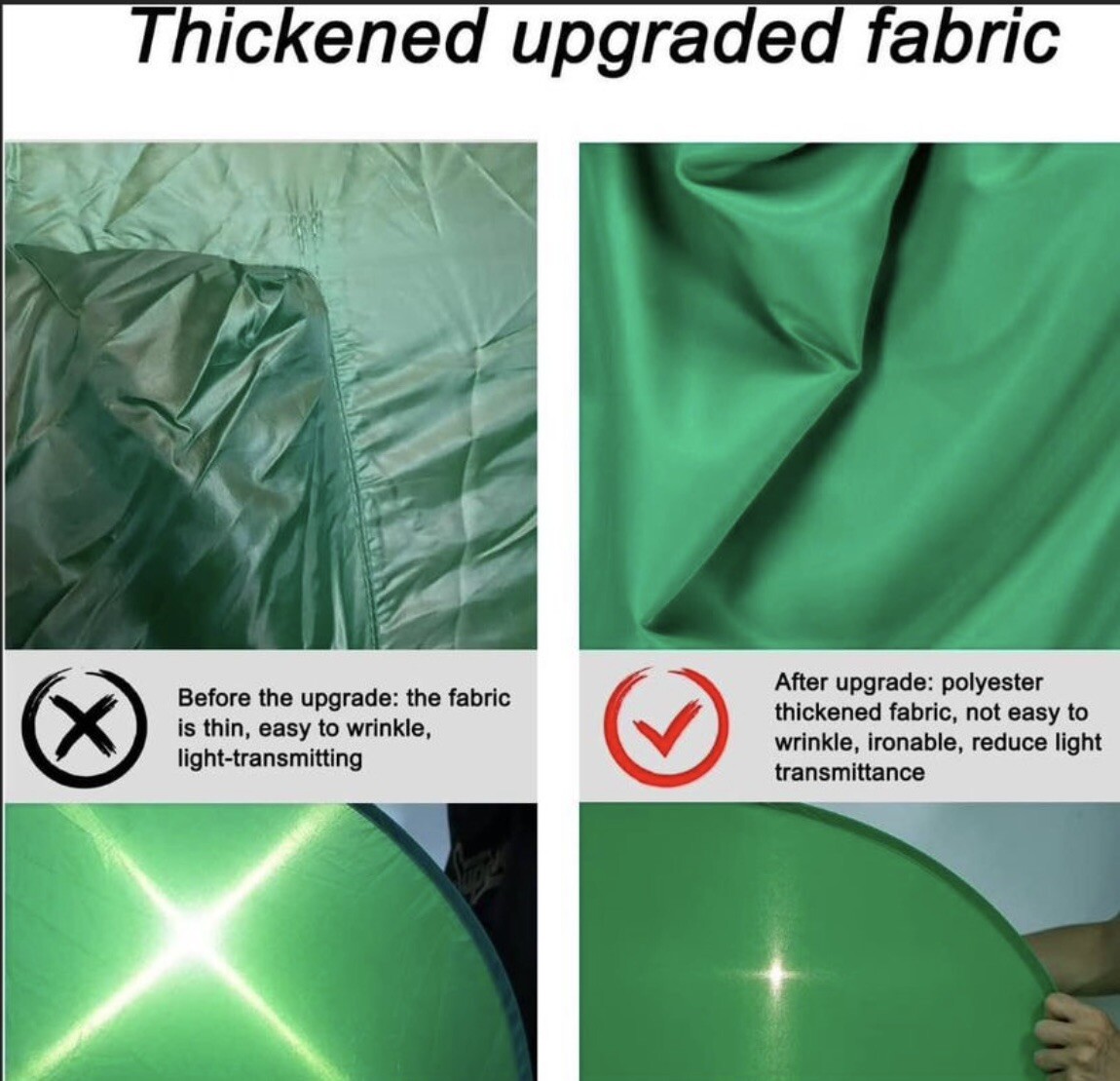 59″ Green Screen Backdrop Round Collapsible Webcam Background For Chair Videos