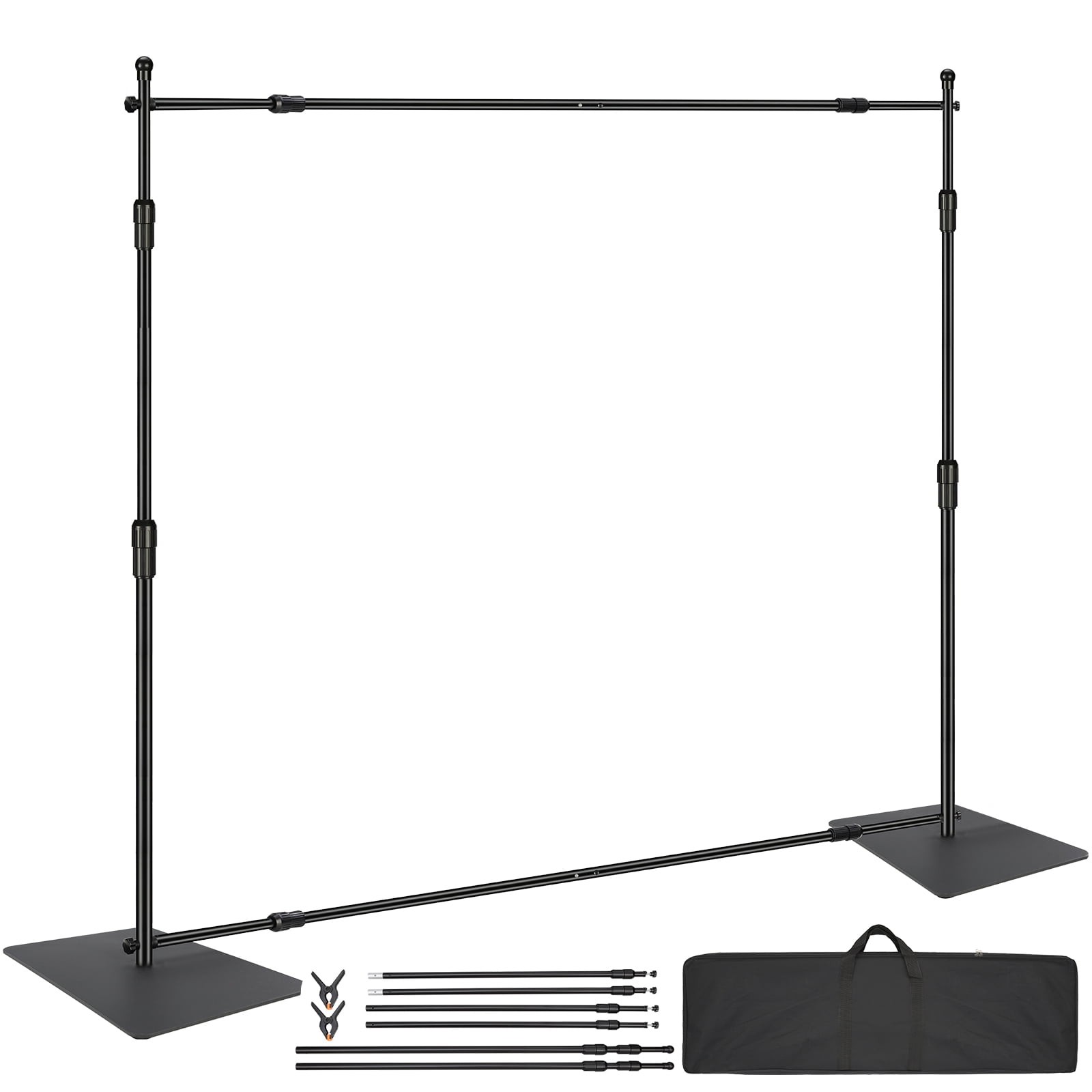 SKYSHALO ZG-18TL Pipe and Drape Kit, Heavy-Duty Backdrop Stand with Carbon Steel