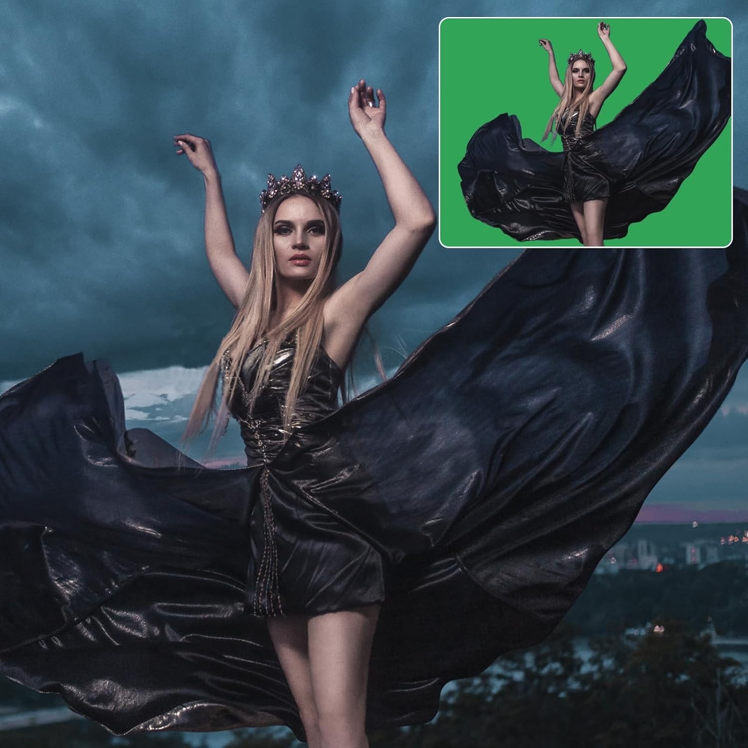 6FTx9FT Green Screen Backdrop for Professional Photoshoots and Videography
