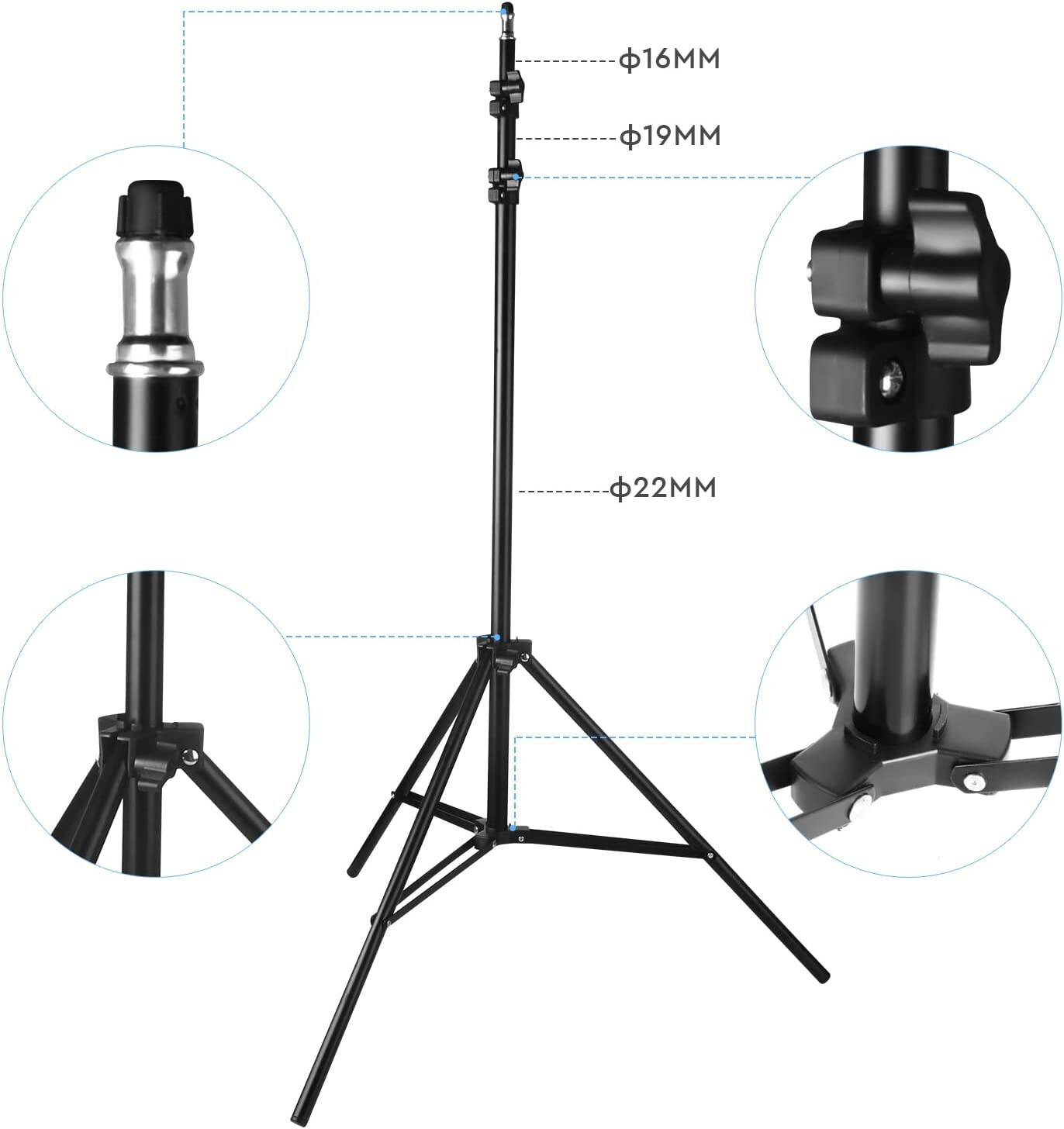 BDDFOTO backdrop stand with carry case. Used but good condition. 6.5x10ft/2x3m
