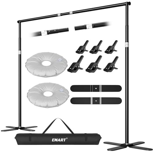 Pipe and Drape Backdrop Stand Kit 10x10ft, Heavy Duty Back Drop 10×10FT