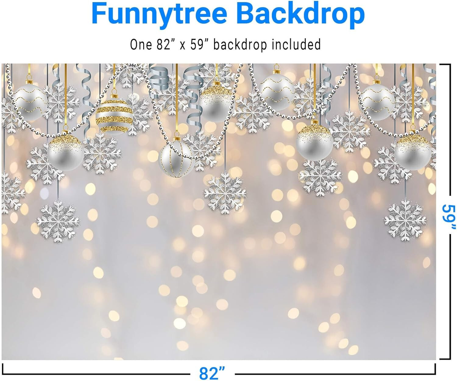 Funnytree 7x5ft Winter Wonderland Photography Backdrop-NEW-SEALED-FAST SHIPPING