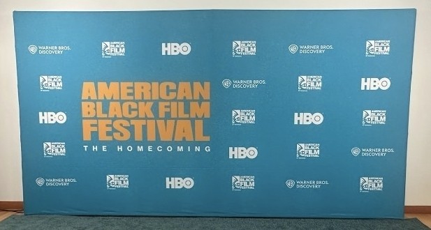 ABFF American Black Film Festival Backdrop- 8 ft H X 15 ft W ( Warner Bros HBO )