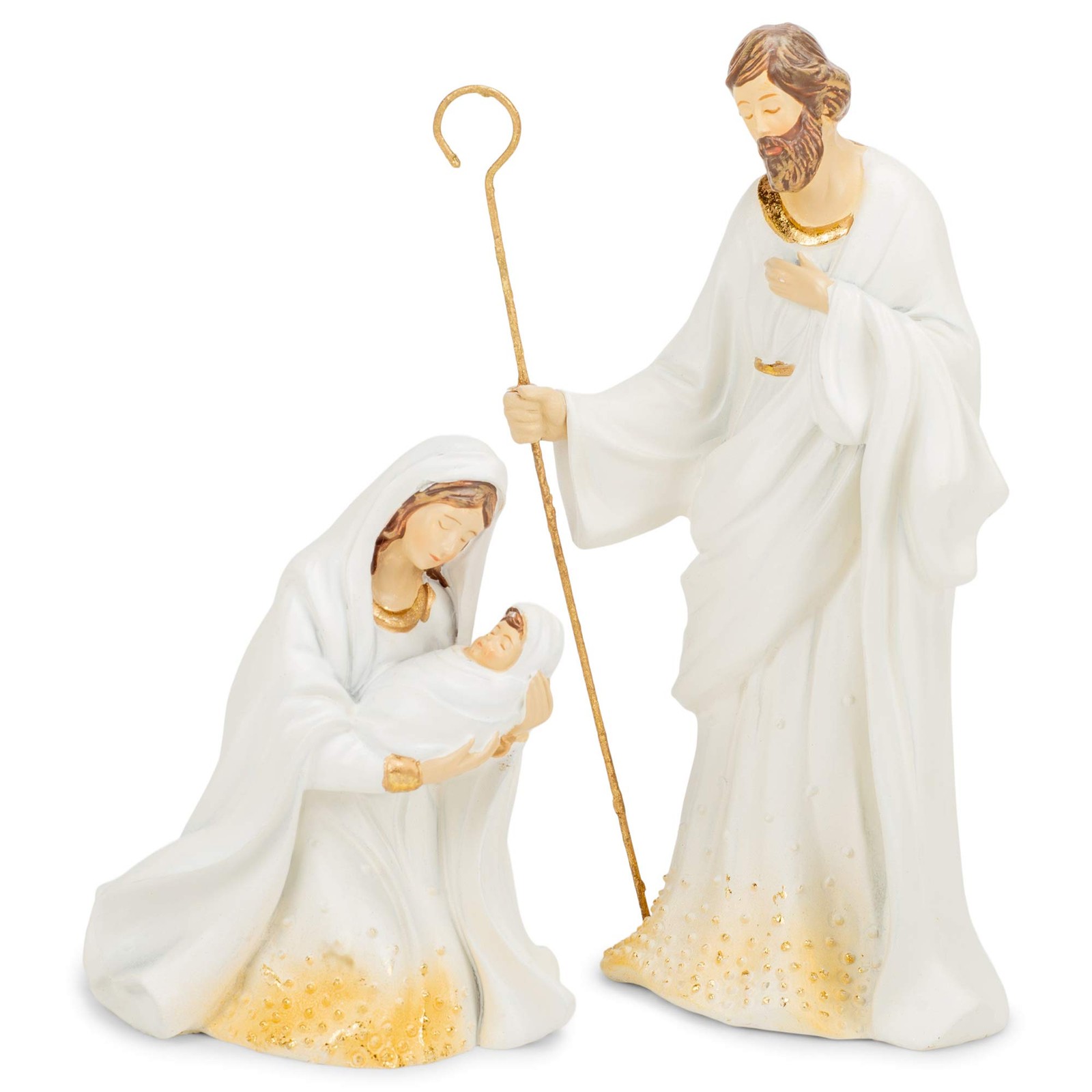 Roman 133014 Nativity Gold Dot Ivory with 11.5 inches (H), Gold,Golden