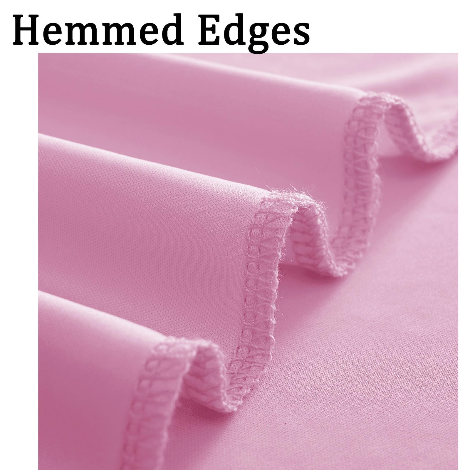 10ft x 8ft Free Pink Backdrop Curtain Drapes, Thick Polyester Baby Pink Backd…