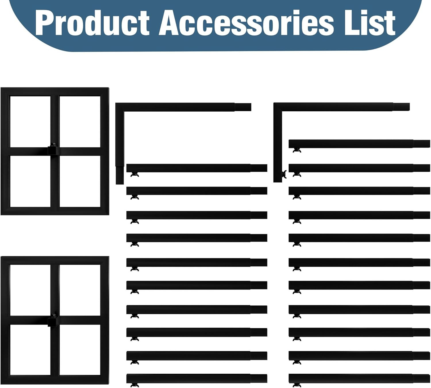 10 FT Backdrop Stand Heavy Duty Pipe and Drape Kit, Adjustable Black Backdrop St